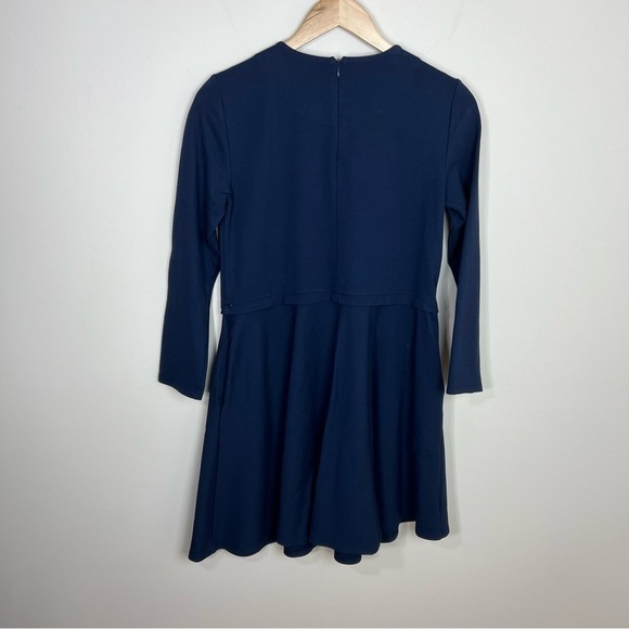 Cuyana Ponte Long Sleeve‎ Dress in Navy - Picture 12 of 15